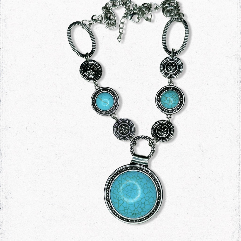 16A. Ceramic Southwest Necklace